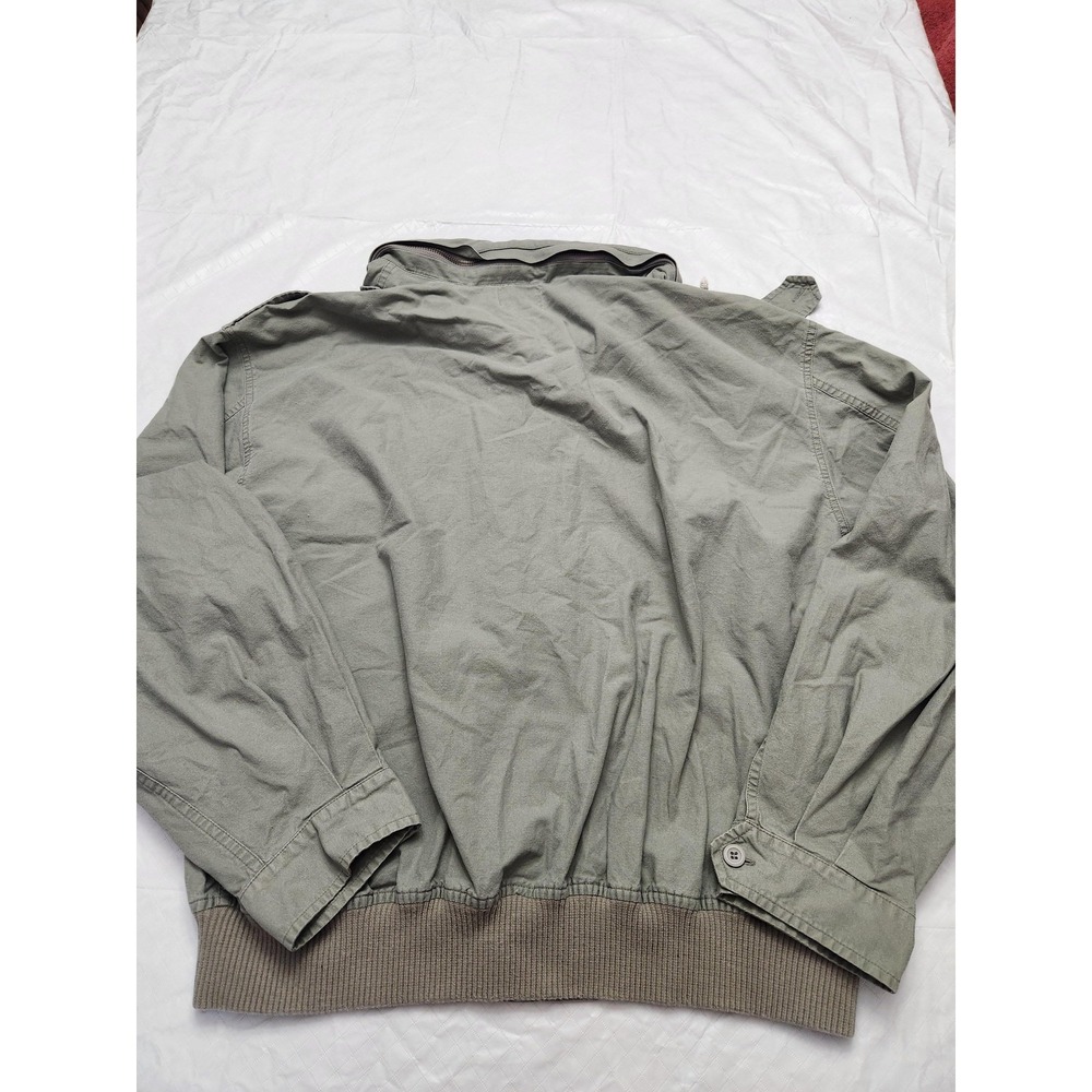 Vintage Banana Republic Jacket Mens Large Green Hooded Canvas Military Field - Picture 11 of 13
